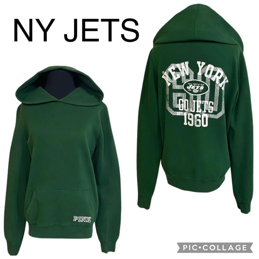 PINK Victoria's Secret Green NY Jets Hoodie